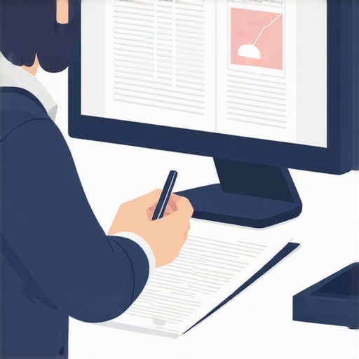 Person submitting credit report dispute online with supporting documents