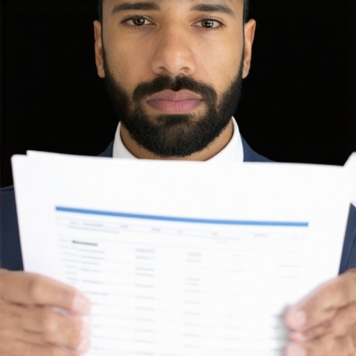 Person analyzing credit reports with dispute evidence in hand.