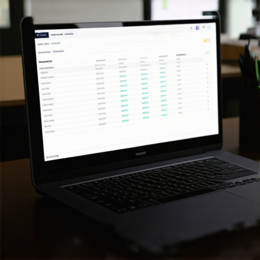 A workspace with credit monitoring tools and spreadsheets.