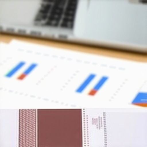 Person analyzing credit report on a laptop with financial documents around