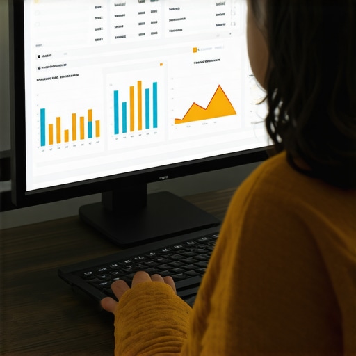 Person analyzing credit scores and dispute tools on a laptop
