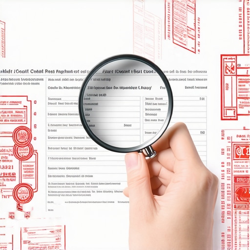 An expert auditing a credit report for errors and data integrity discrepancies.