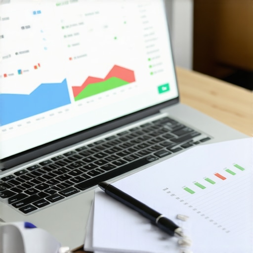 Professional credit monitoring dashboard showing FICO score trends.