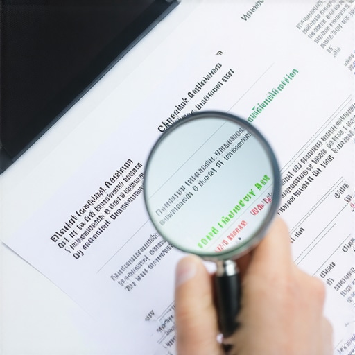 A magnifying glass focusing on technical errors in a credit report to demonstrate advanced dispute strategies.