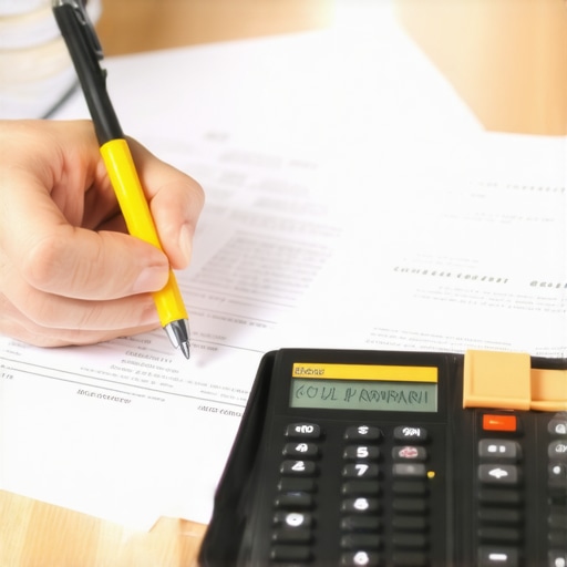 A close-up of a person highlighting errors on a credit report document to begin the dispute process.
