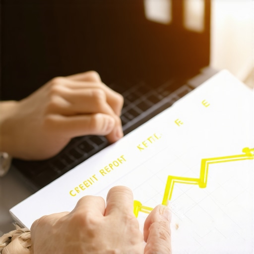 A person identifying hidden credit report errors to improve their FICO score.