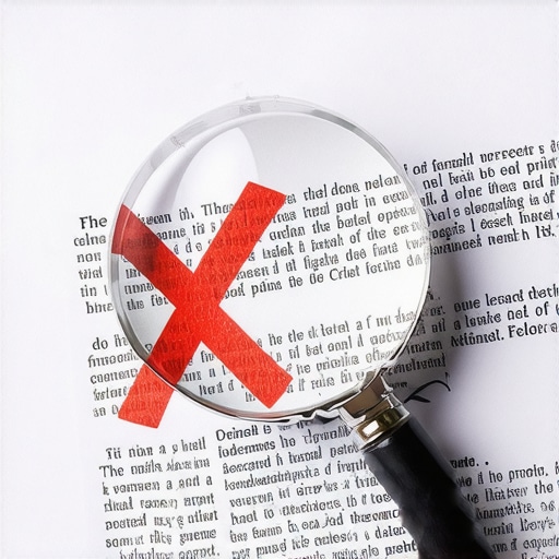 Magnifying glass inspecting a credit report for date errors.