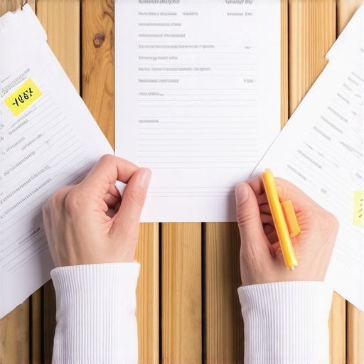 A person highlighting errors on physical credit reports to identify mixed file entries and financial ghosts.