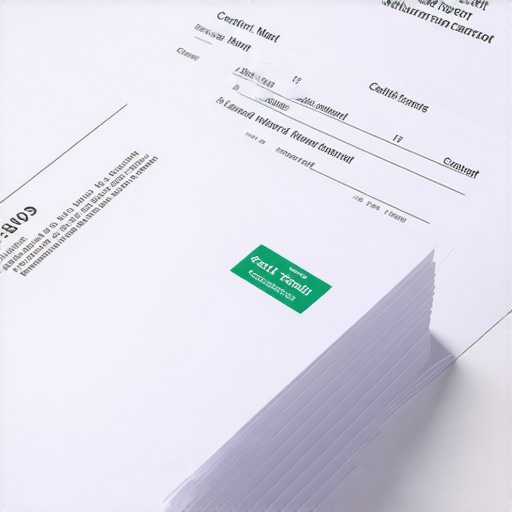 A stack of certified mail envelopes and credit reports illustrating a professional dispute process.