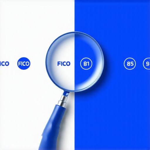 An infographic illustrating the differences between FICO 8 and FICO 9 credit score models regarding medical debt.