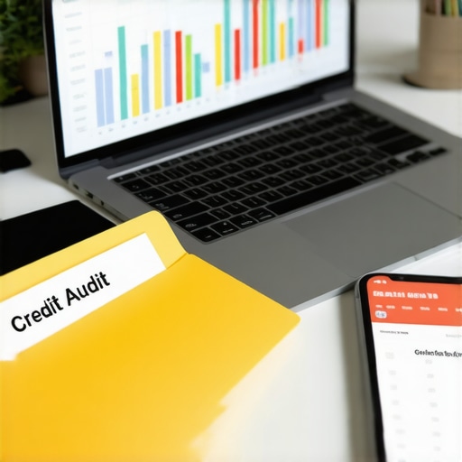 Tools for maintaining a high credit score including credit audit files and digital tracking apps.