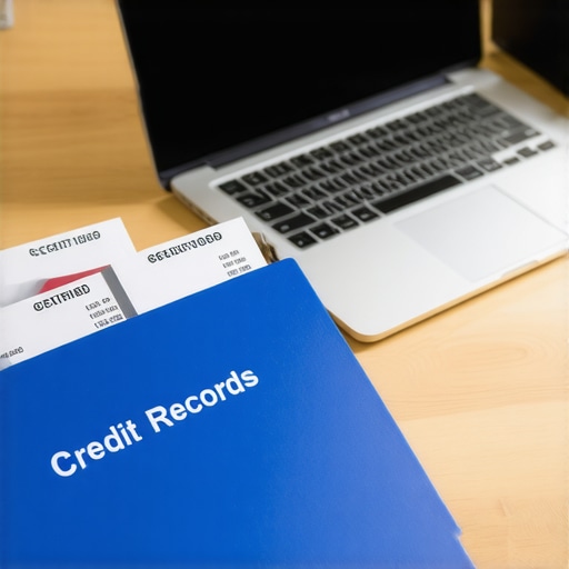 Essential physical tools for credit repair maintenance Physical folder and certified mail receipts for tracking credit disputes and repair progress.