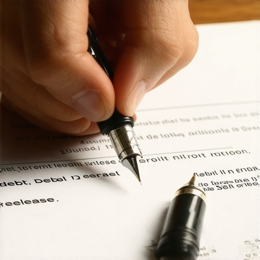 Close-up of short sale contract highlighting deficiency waiver clause for credit protection.