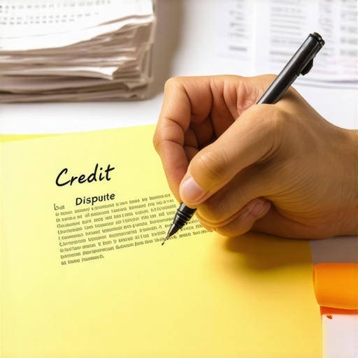 Close up of a person handwriting a credit dispute letter to bypass automated scanners.