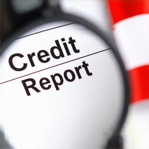 Close up of a credit report audit focusing on re-aged debt dates