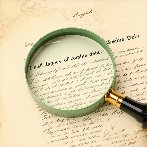 An image illustrating the risks of acknowledging old zombie debt and restarting the statute of limitations.