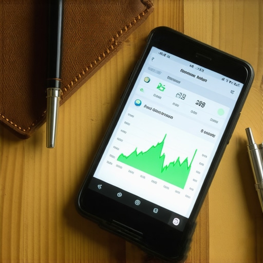 Close-up of a credit monitoring app on a smartphone showing a rising score.