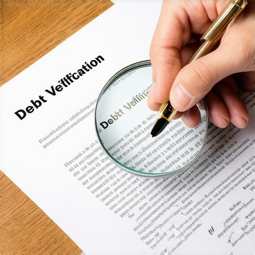 Legal document being signed with a focus on verification clauses for credit repair.