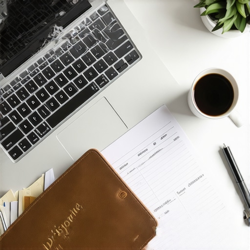 A desk with a laptop showing a credit tracking spreadsheet and a physical dispute journal for financial maintenance.