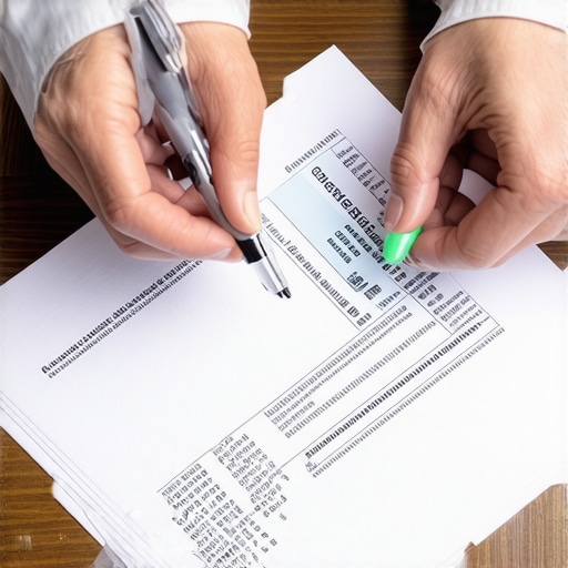 Financial documents and certified mail receipt on a desk for credit repair.