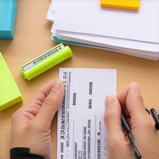 Close-up of a social security card and credit reports being prepared for a dispute.