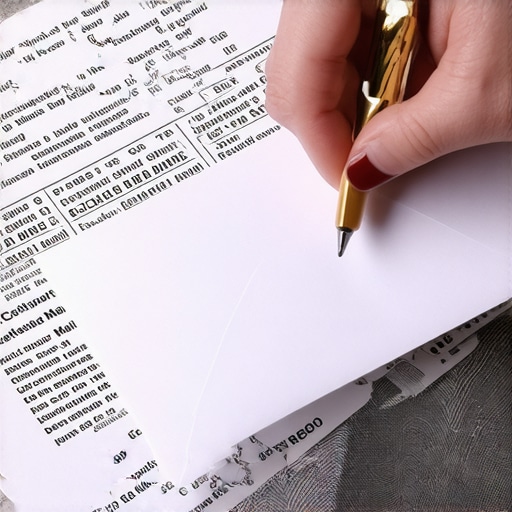 A physical credit dispute letter being prepared with certified mail receipts to ensure legal tracking.