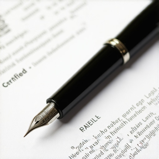 A fountain pen and certified mail receipt symbolizing a professional approach to credit repair.