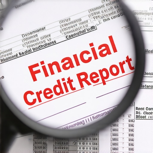 Close up of a magnifying glass over credit report errors