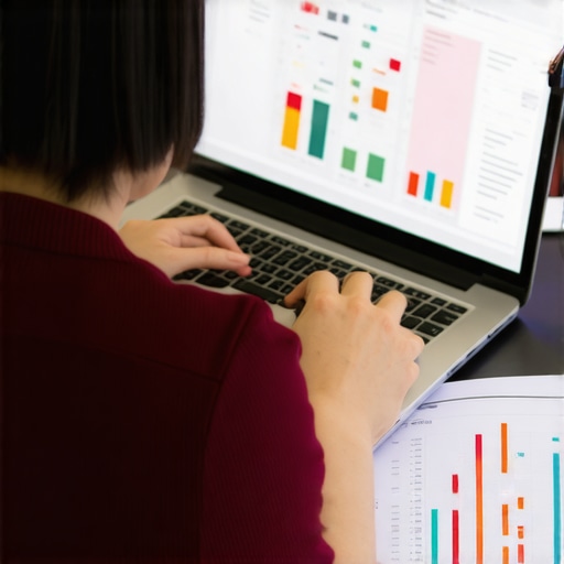 Professional Credit Monitoring Tools Tracking credit scores and financial data on a laptop spreadsheet.