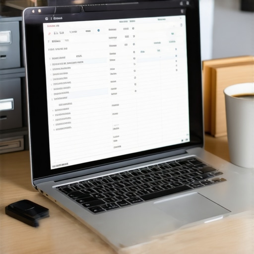 Professional Tools for Long Term Credit Success Organized home office desk with credit repair files and digital tracking tools.