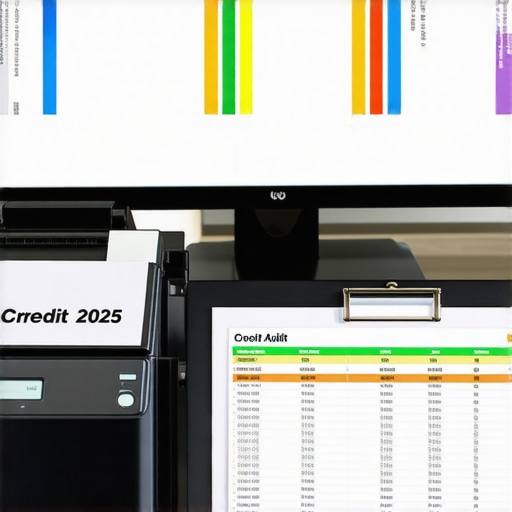Professional tools for credit repair including a document scanner and audit binder.