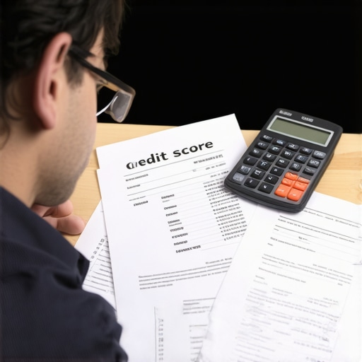 A person analyzing differences between various credit score reports