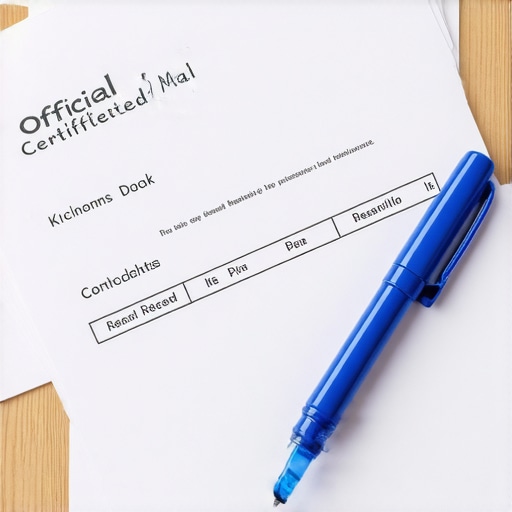 Envelopes and certified mail forms used for credit bureau disputes.
