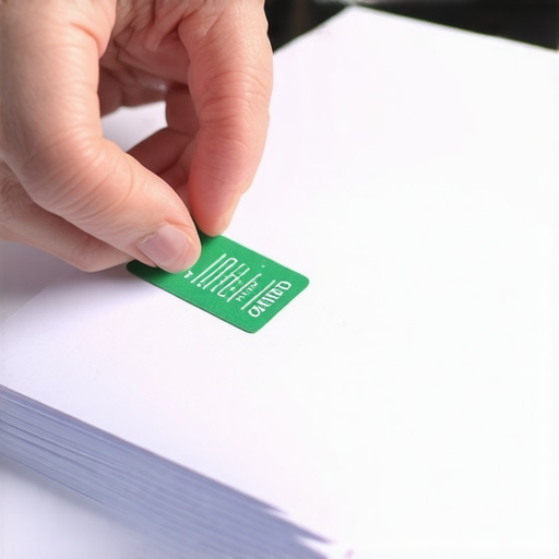 A green certified mail receipt being held over dispute letters.