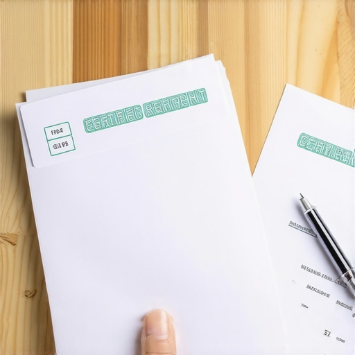 Certified mail envelopes used for credit report dispute letters