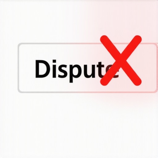 Warning against using automated credit dispute buttons