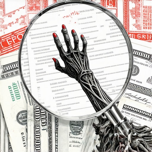 Close up of a credit report being audited with a magnifying glass highlighting errors and old debts.