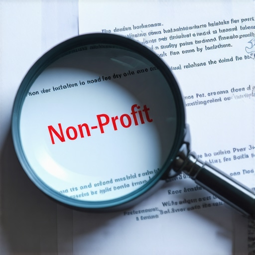 The hidden reality of non-profit credit counseling A magnifying glass revealing hidden fees in a non-profit credit contract