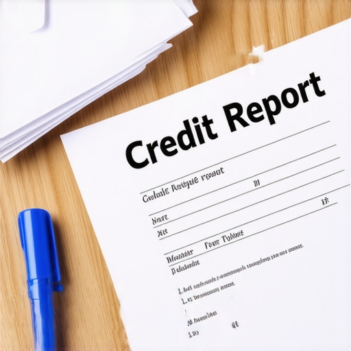 A physical credit report and envelopes representing the manual dispute process for credit repair.