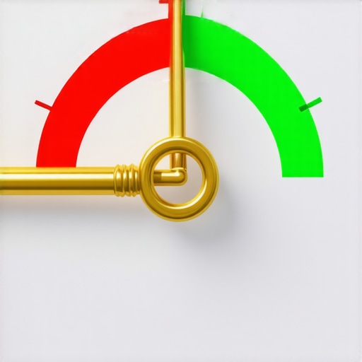 Unlocking Your Credit Potential A 3D visualization of a credit score increasing with a golden key
