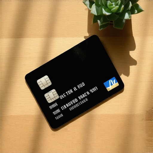 A secured credit card on a table symbolizing credit building and financial recovery